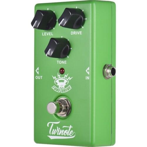 Twinote TUBE DRIVE Analog Overdrive Guitar Effect Pedal Processsor Full Metal Shell True Bypass Guitar Pedal Guitar Accessories