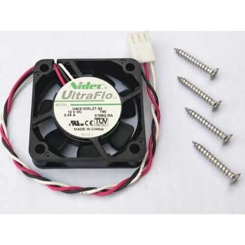 U40X12MLZ7-52 40mm fan 4010 4cm Fan 3-Wire Mute Desktop Server North and South Bridge Heat Dissipation 12V 0.05A