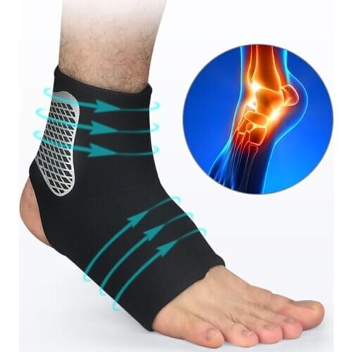 1PC Ankle Support Gym Running Protection Elastic Ankle Brace Band Guard Sport Black Foot Bandage
