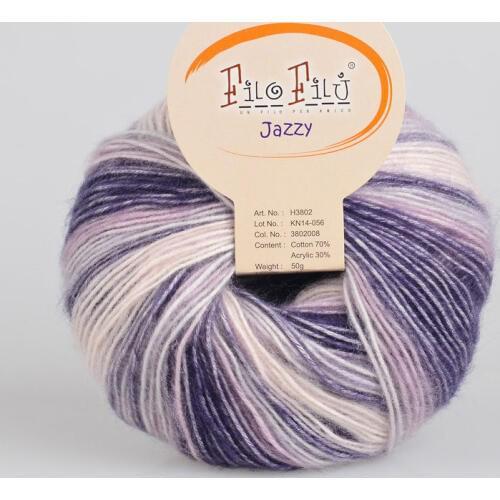 300g(50g*6pcs) 70% Cotton Yarn 30% Acrylic Handmke Infants Outfit Shoes Scarf Gloves