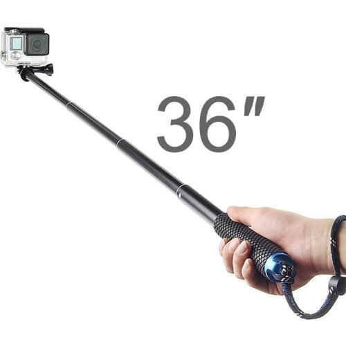 36 inch Extend Pole Selfie Stick Monopod for GoPro Hero 9 8 7 6 5 Yi 4K Eken H9 Sjcam M10 DJI Osmo Action Cam Go Pro Accessory