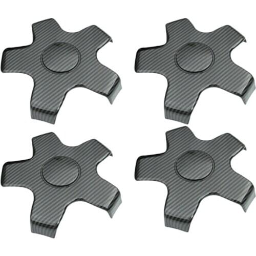 4Pcs Car Carbon Fiber Wheel Center Hub Cap Cover Protection Rim Cap for Tesla Model 3