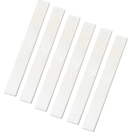 6 Pieces Bone Nut Blank for Acoustic Classical Guitar Bass Mandolin Ukulele Accessory