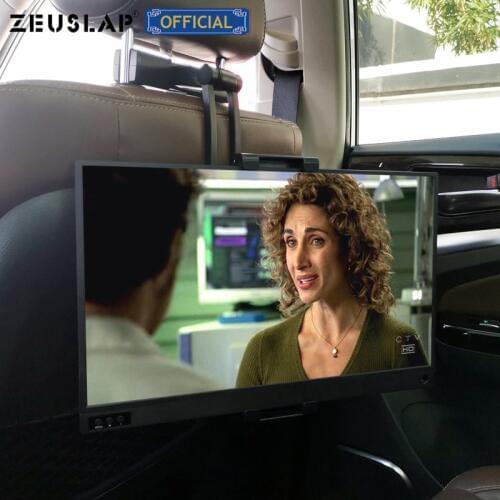 ZEUSLAP Tablet Car Holder Stand for Ipad 2/3/4 Air Pro Mini 7-11' Universal 360 Rotation Bracket Back Seat Car Mount Handrest PC
