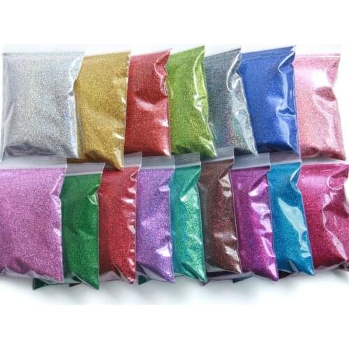 50g Holographic Nail Glitter Powder Shiny Glitter For Nails Art Decorations Laser Silver Gold Manicure DIY Tips Pigment Dust