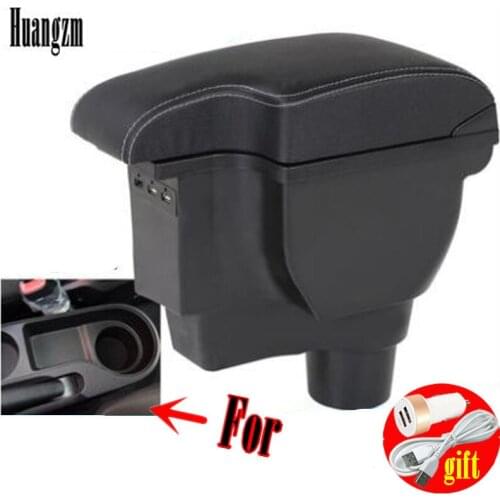 For KIA Rio 4 Rio X-line armrest box 2016 2017 2018 2019 2020 car accessories interior double layer with 3usb interface