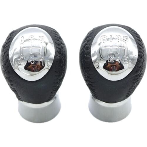 For Mazda 3 BK 2003 2004 2005 2006 2007 2008 2009 Car-Stying 5 / 6 Speed Car Gear Stick Level Shift Knob Leather Cover