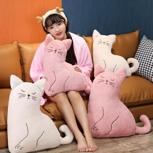 Hot Huggable Nice Pillow 50cm/60cm Blanket 160x100cm Cat Throw Pillow Plush Stuffed Animal Toy Blanket Cat Plush Pillow