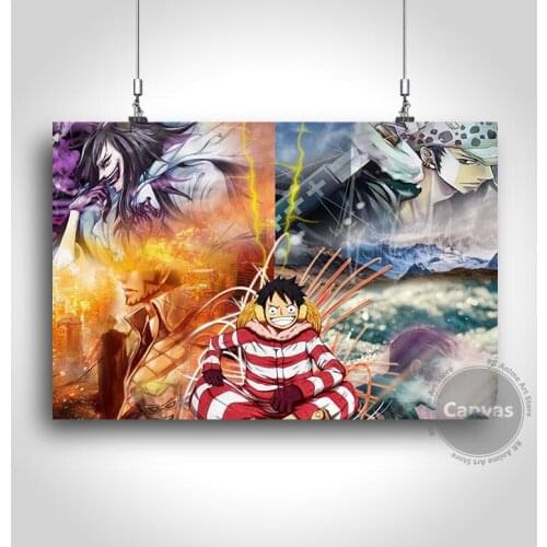 Canvas Anime Luffy Pictures Home Decoration Paintings Poster HD Prints Wall Art Modular Living Room
