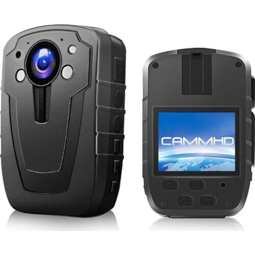 CAMMHD DSJ-C8 Body Worn Camera HD 1296P Police Body Camera with 2 Inch Display,Night Vision, Professional ,ir body cam