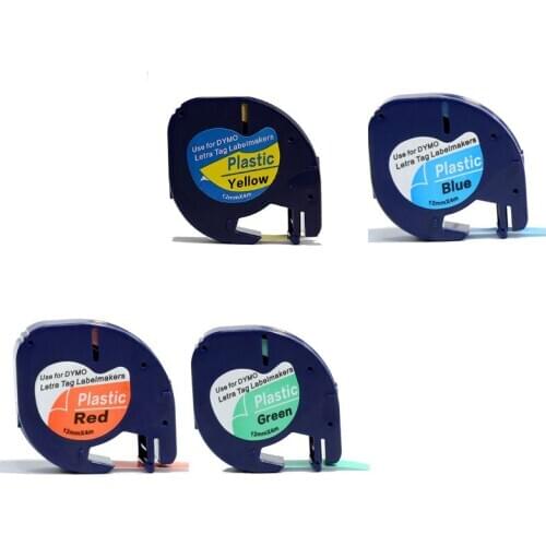 Multi-colors compatible DYMO LetraTAG tape 91202, 91203, 91204 and 91205 original quality