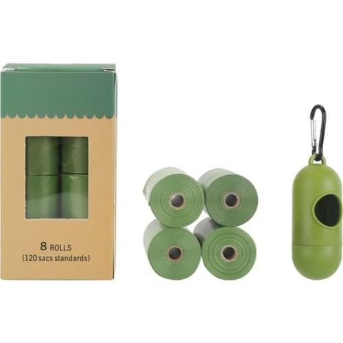 Thick Pet Waste Bags Lavender Fragrance Compostable Dog Poop Bags Leak-Proof Pet Waste Bag Refills Roll Hot Sale Dropshipping