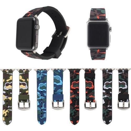 Soft Silicone Replacement Sport Band For 38mm Apple Watch Series1 2 3 4 5 42mm Wrist Bracelet Strap For iWatch Sports Edition