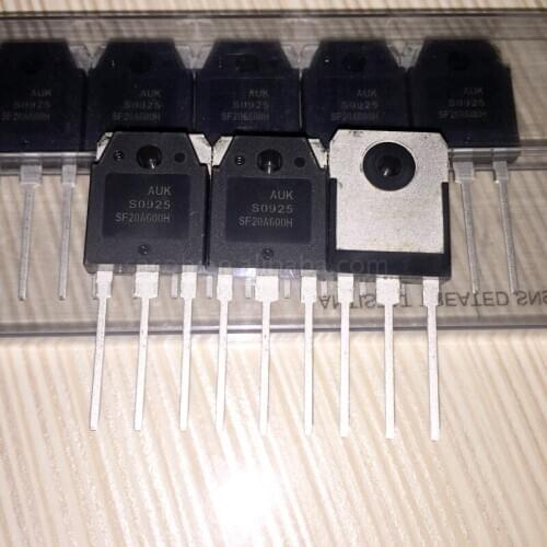 New Original 10PCS/Llot SF20A600H or SF20A600HT SF20A600HCI SF20A600HPI SF20A200H SF20A300H SF20A400H TO-3P 20A 600V RECTIFIER