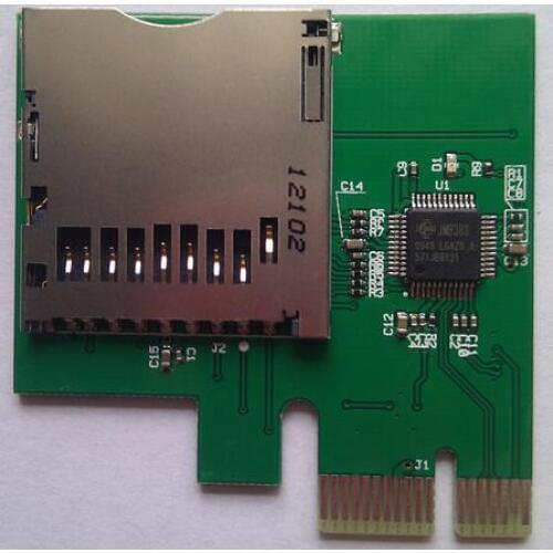 NEW 1PC PCIE Super Speed Reader Supports SD/SDHC/SDXC Speed 104MB/S SD/TF Velocimeter