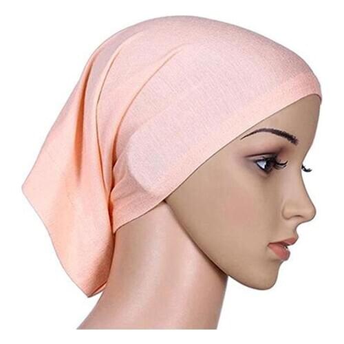 Solid Color Women\s Muslim Islamic Solid Cotton Hijab Cap Head Under Scarf Shawl Turban Islam Scarf Inner Headband Bonnet Gift