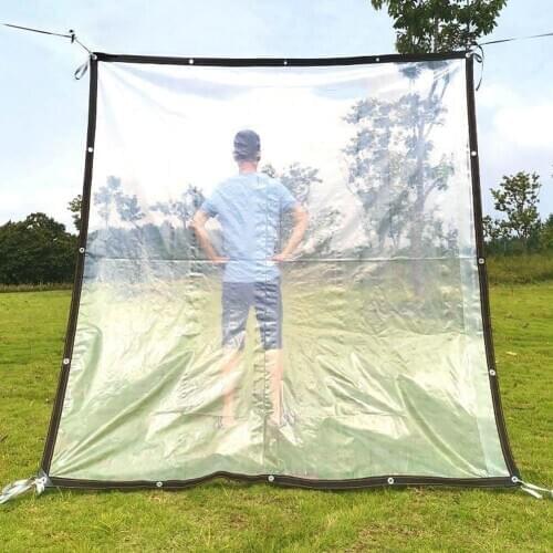 Plastic Thicken Transparent Waterproof Film Cover Garden Plant Shade Shelter Outdoor Garden Beach Camping Tent