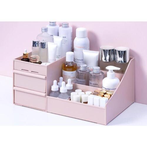Plastic Makeup Storage Box Large Capacity Drawer Sundries Jewelry Organizer Medicine Chest Storage Supply