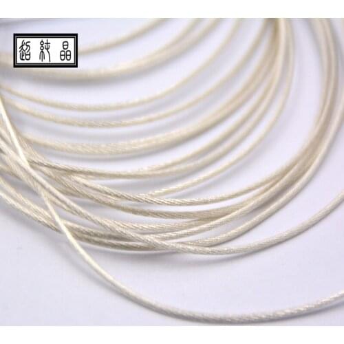 PE litz thick silver-plated 7N high-purity microcrystalline copper earphone cable base 105 core OD: 1.16mm