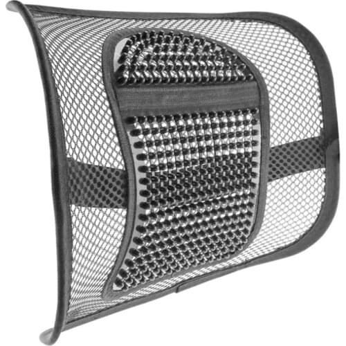 Mesh Back Support for Office Chair, Lumbar/Chair Back Support with Elastic Strap Back Rest for Car Seat/Back Pain Relief