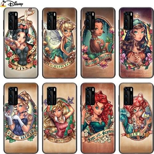Silicone Cover Disney Princess For P Smart S Z Mate 40 30 20 10 Plus PRO Plus Lite 2018 2019 2020 Phone Case