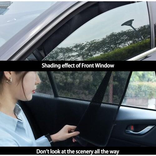 2 Pcs Car Anti-UV Side Window Sunshades Car Window Shade Curtain Auto for Most of Cars SUV Rear Windshield Sun Block Car Stuff