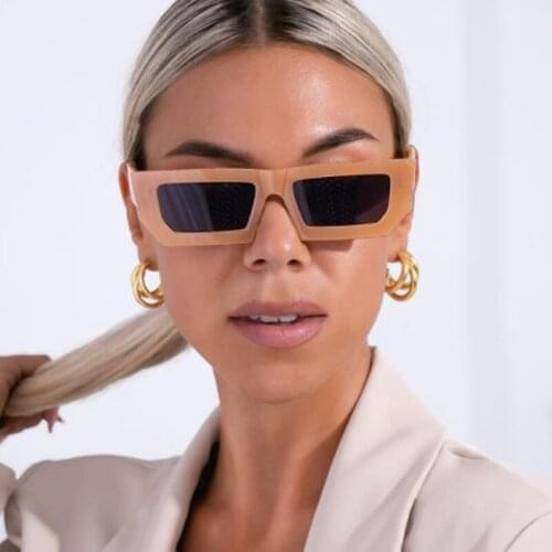 Yellow Small Square Sunglasses Women 2020 New Fashion Small Frame Rectangle Sunglasses Men Hip Hop Glasses Female Oculos UV400