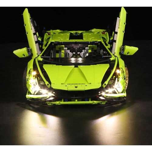 LED Light Kit For Lambogini Sian FKP 37 42115 Toys Model Car Lighting Set Building Blocks (NOT Included The Model)