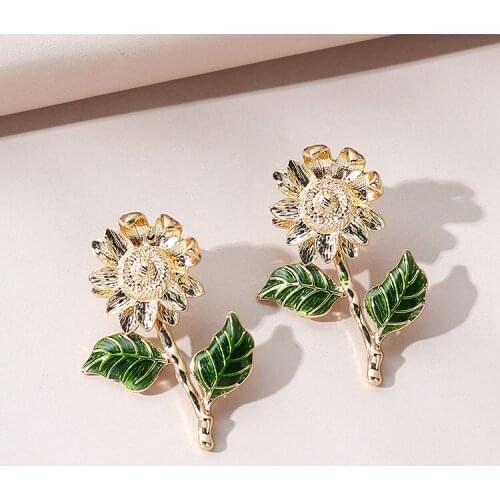 TONGKWOK Bohemia Exaggeration Dangle Earrings For Women Silk Thread Tassel Metal Long Chandelier Earrings #143729