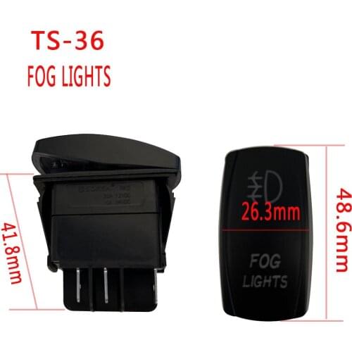 12V 24V Magic Light Fog Lamp Switch Suitable Modifying Car Motorcycle Ship Bus Yacht RV Trailer etc