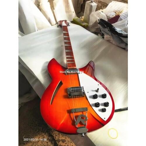 High quality Ricken 360 Electric Guitar Classic Color Semi-hollow can be customized free shipping