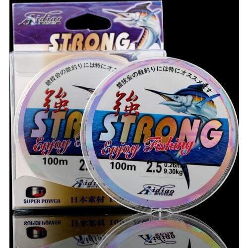 High quality fishing gear 100 meters fishing line special offer cost-effective super strength nylon fishing lures thread 4pcs