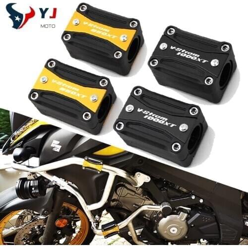 For SUZUKI VStrom V-Strom 650XT 1000XT High Quality Motorcycle Engine Guard Bumper Protection Decorative Block Crash Bar Decor