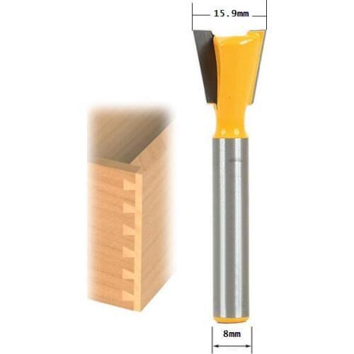 High Quality Industry Standard 8mm shank Dovetail Router Bit Cutter wood working
