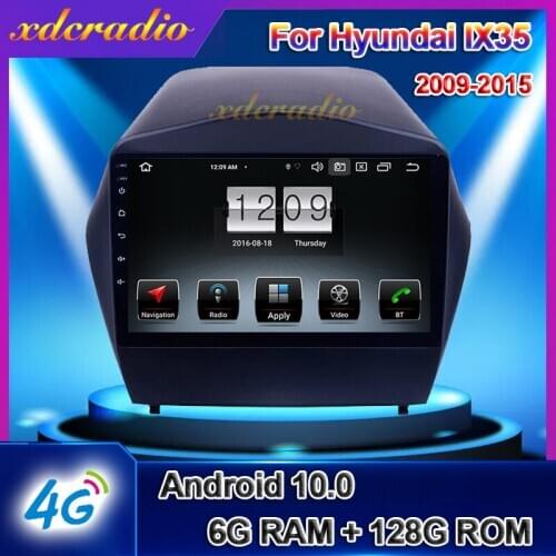 Xdcradio 9" Touch Screen Android 10.0 For Hyundai iX35 Car Radio DVD Multimedia Player GPS Navigation 6+128G Carplay Stereo 4G