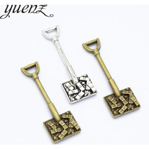 YuenZ 12pcs Metal shovel charms jewelry making 35*11mm J316