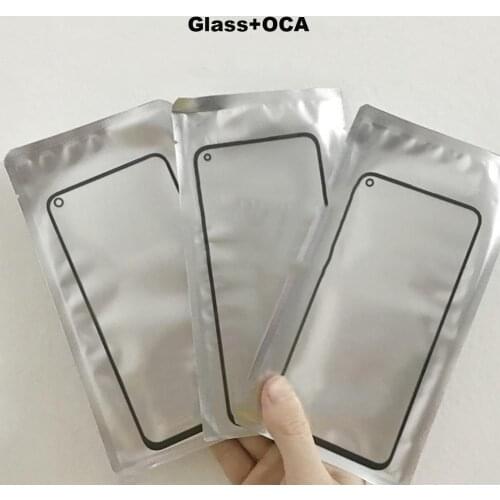 5PCS Front Screen Glass Lens Cover +OCA Film for Huawei P30 P40 Mate 20 Pro Honor 9X 10 20 30 Pro Outer Touch Glass Replacement