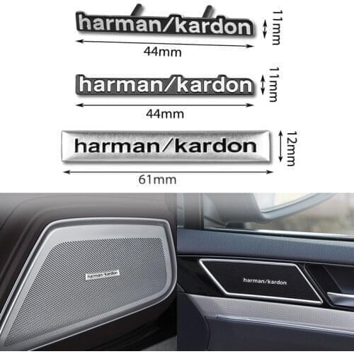 10pcs Car Speaker Audio sticker 3D Harman/kardon Badge Emblem Decoration Stickers For Peugeot 206 207 208 306 307 308 508 2008