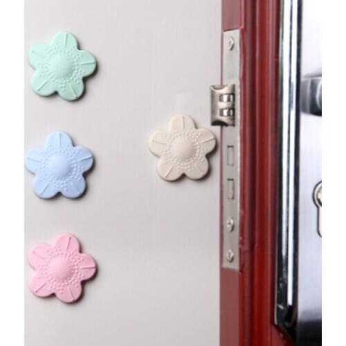 10PCS Thicken Mute Door Stopper Flower Shape Door Crash Pad Wall Protector Pads Anti Collision Pads Baby Safety Protection