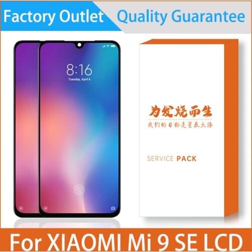 5.97'' AMOLED LCD Display For Xiaomi Mi 9 SE Mi9 SE LCD Touch Screen Digitizer Assembly Repair Replacement Parts With Frame