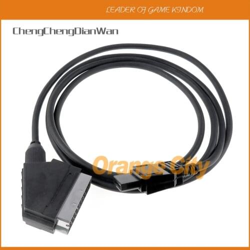 15PCS 1.8m RGB AV Scart Cable Cables RGB Connect Cable for NES Scart Audio Video Av Cable For Nintendo NES