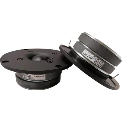 2PCS Kasun QA-2102X 4inch Fabric Dome Tweeter Speaker Driver Unit Dual Magnets 1600Hz-20KHz 8ohm 60W D104mm