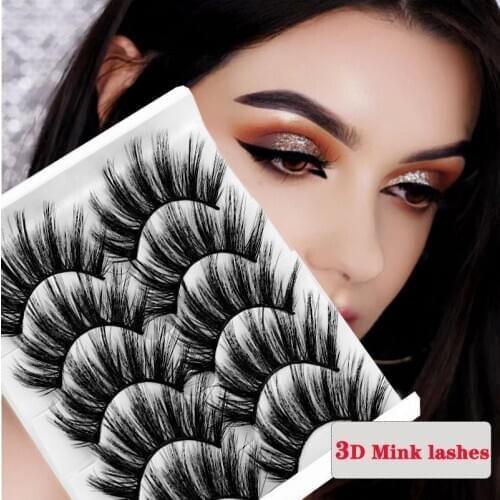 20Pairs 8Pairs 5Pairs 3D Mink Lashes False Eyelashes Natural/Thick Long Eye Lashes Wispy Makeup Beauty Extension Tools Wholesale