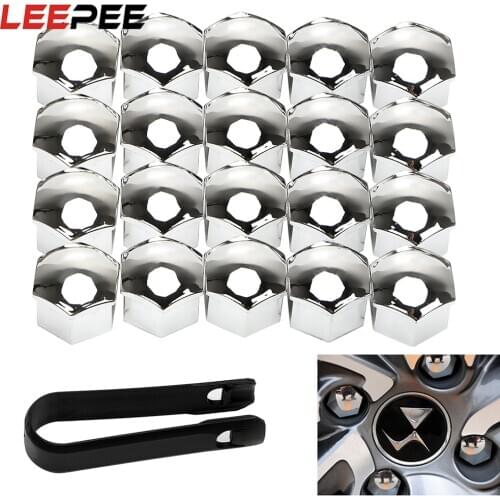 20Pcs 17mm/19mm Car Wheel Nut Caps Auto Hub Screw Cover Bolt Rims Exterior Decoration Special Socket Protection Dust Proof