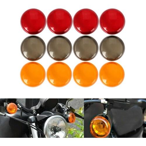 4pcs Indicator Turn Signal Lights Lens Cover Motorcycle ABS Plastic For Harley Touring Road Glide Sportster 883 Dyna Softail
