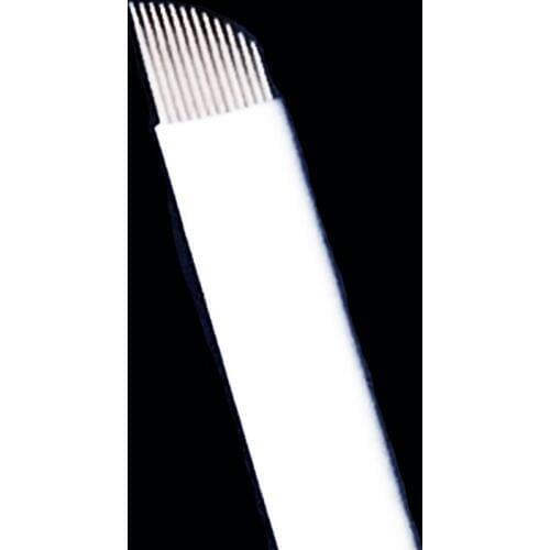 50Pcs 0.2mm 12 Flex Eyebrow Tattoo Needles Blades Makeup Needles For 3D Permanent Makeup Manual Microblading Pen Free Shipping