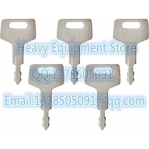5pcs Equipment Ignition Switch Key For Gehl Hitachi Mustang New Holland Takeuchi Part Number H806