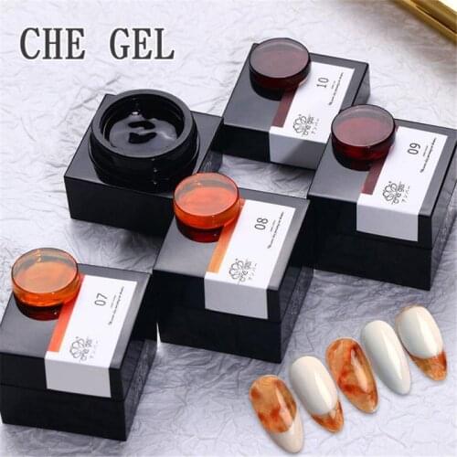 6g Amber Nail Polish UV Glue Warm Color Caramel Nail Glue Pure Color Phototherapy Nail Gel Nail UV Gel Polish TSLM1
