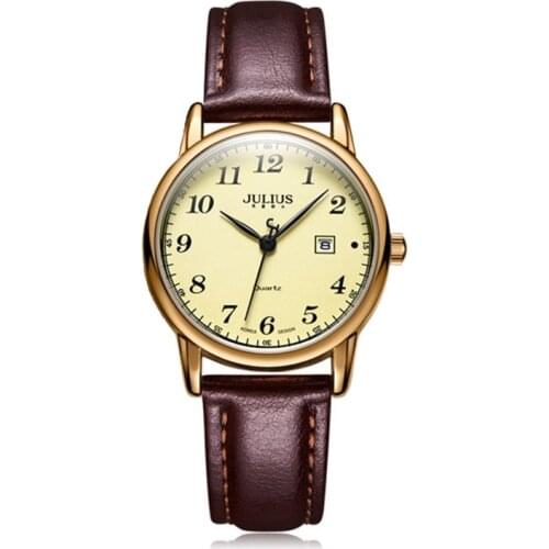 Big Sale Luxury Women Calendar Leather Strap Wrist Watches Fashon Ladies Antique Ditigal Clocks Girl Casual Gold Time Teen Hour