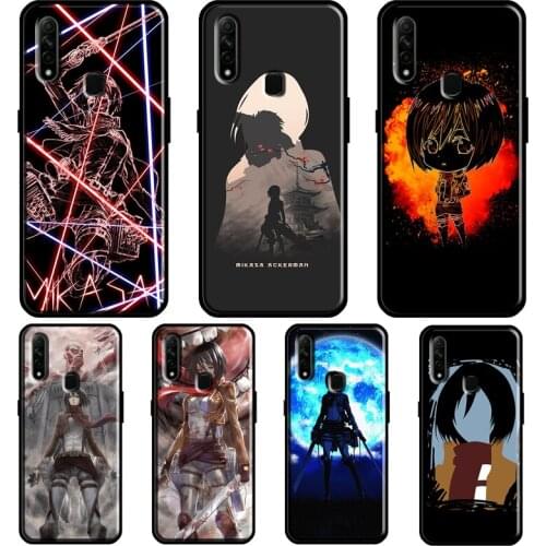 Mikasa Ackerman Attack on Titan Anime For OPPO A52 A72 Find X3 Pro Reno 2 Z A3S A5S A15 A83 A31 A53 A9 A5 2020 F5 F7 Phone Cover